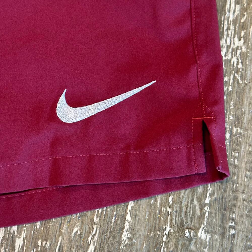 Vintage Nike Dri-Fit Portugal Soccer Team Shorts 9.5” Inseam Maroon Mens Size L - Picture 3 of 10